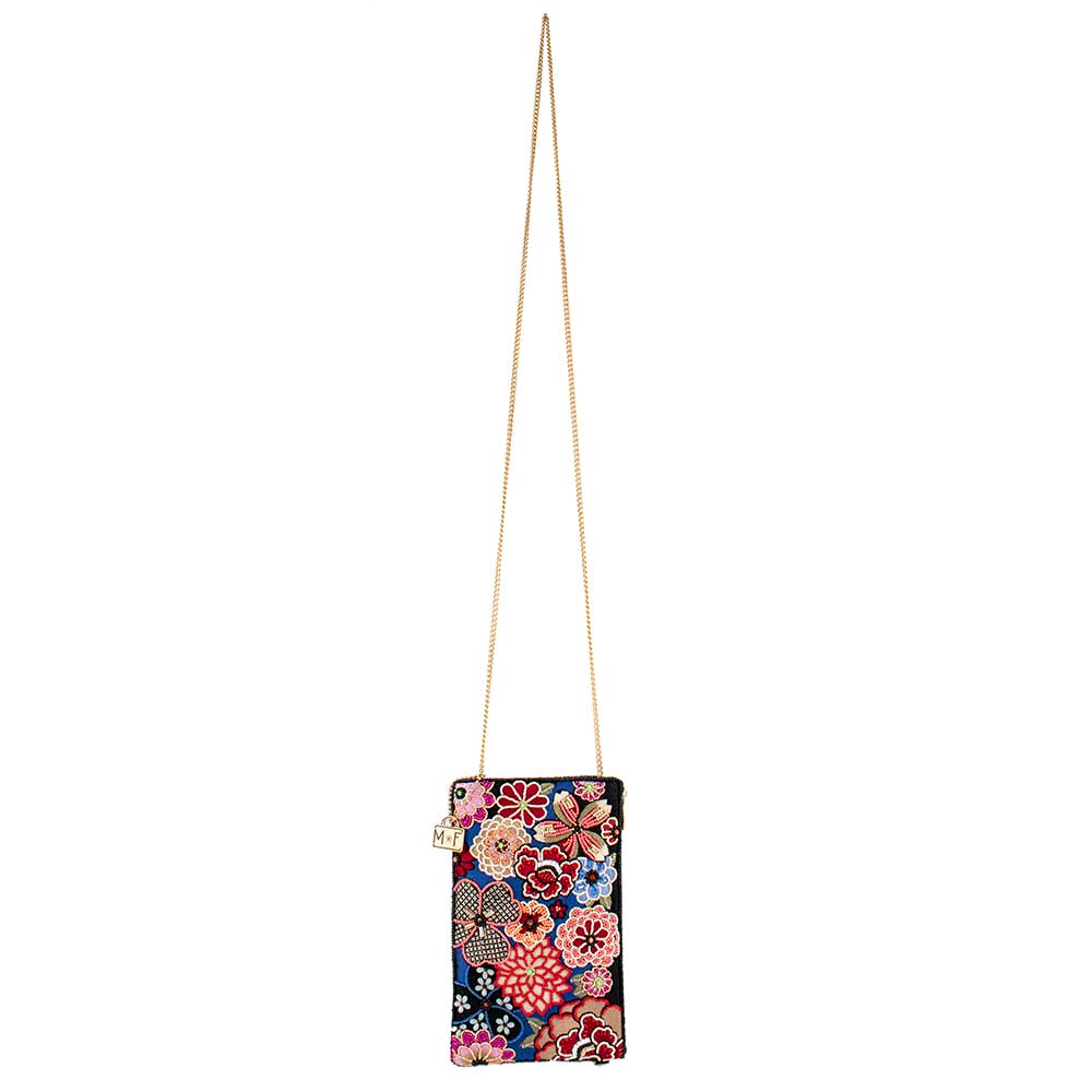 Ambrosia Floral Hand-Beaded Crossbody Bag