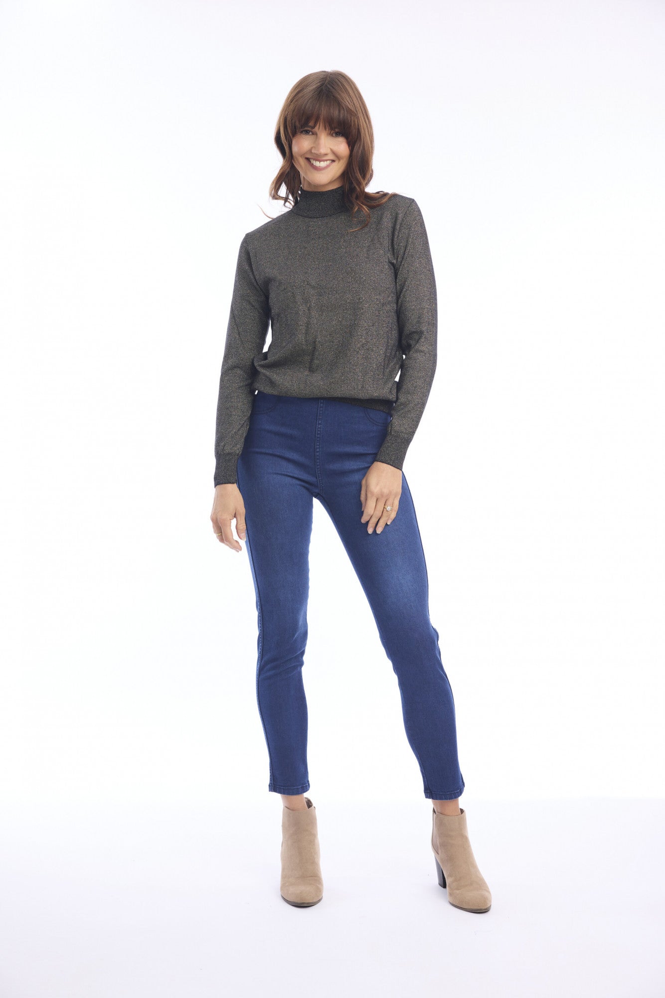 Knit Top Turtle Neck - Black