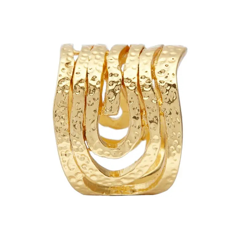 Artistic Swirling Ring (Gold)