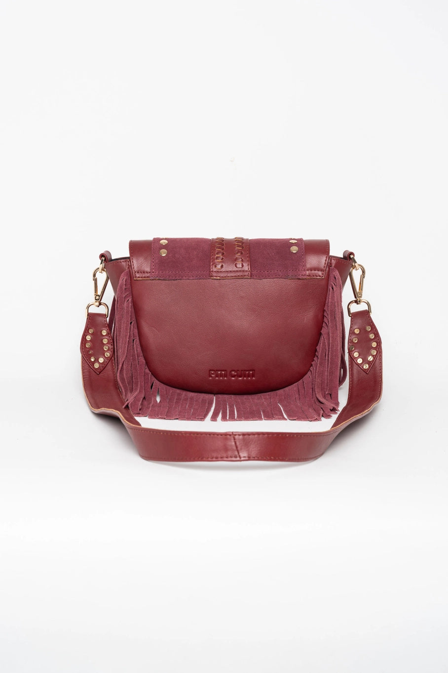 Milano Burgundy Crossbody Bag