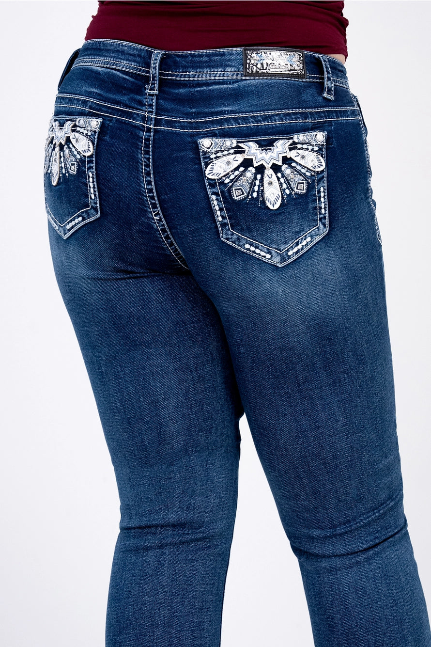 Feather Modify Soft Denim Plus Size Bootcut 32"