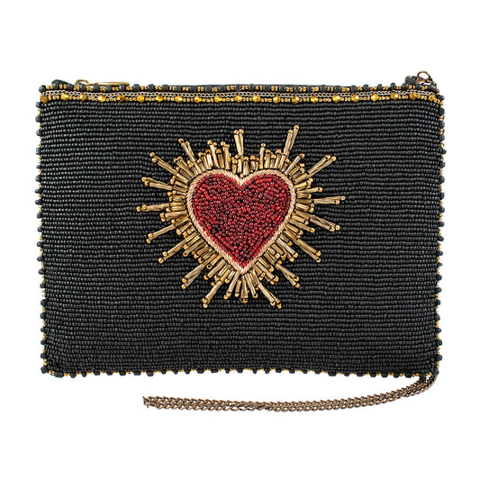 Affection Hand-Beaded Crossbody Handbag