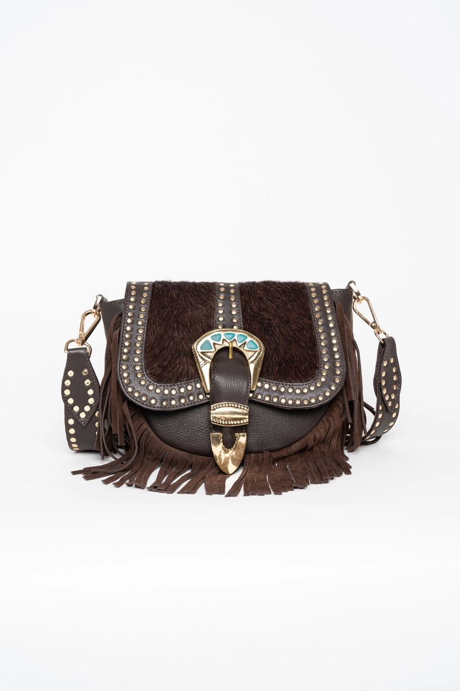 Amal Brown Crossbody Bag