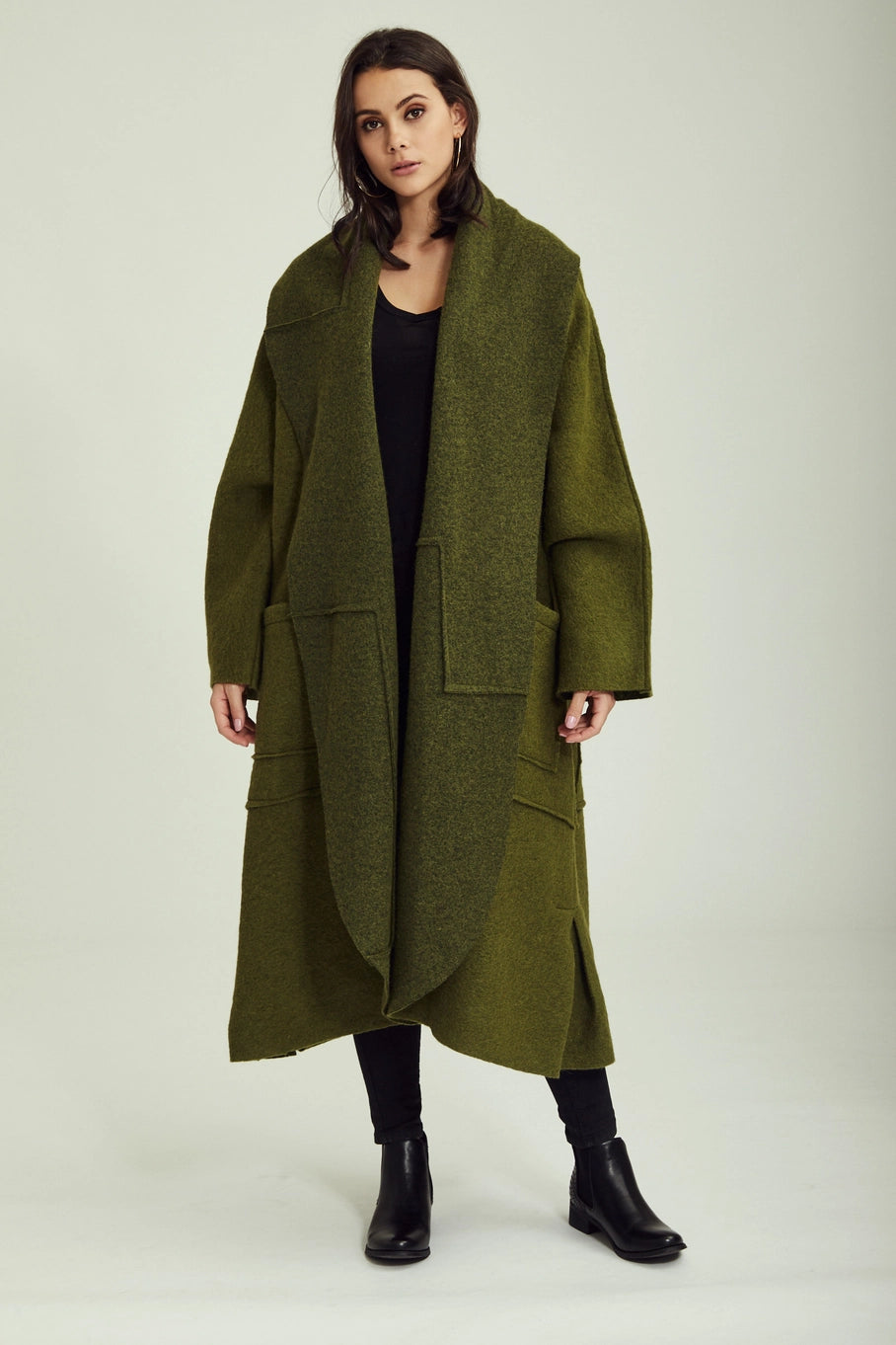 Wool Coat - Persimmon
