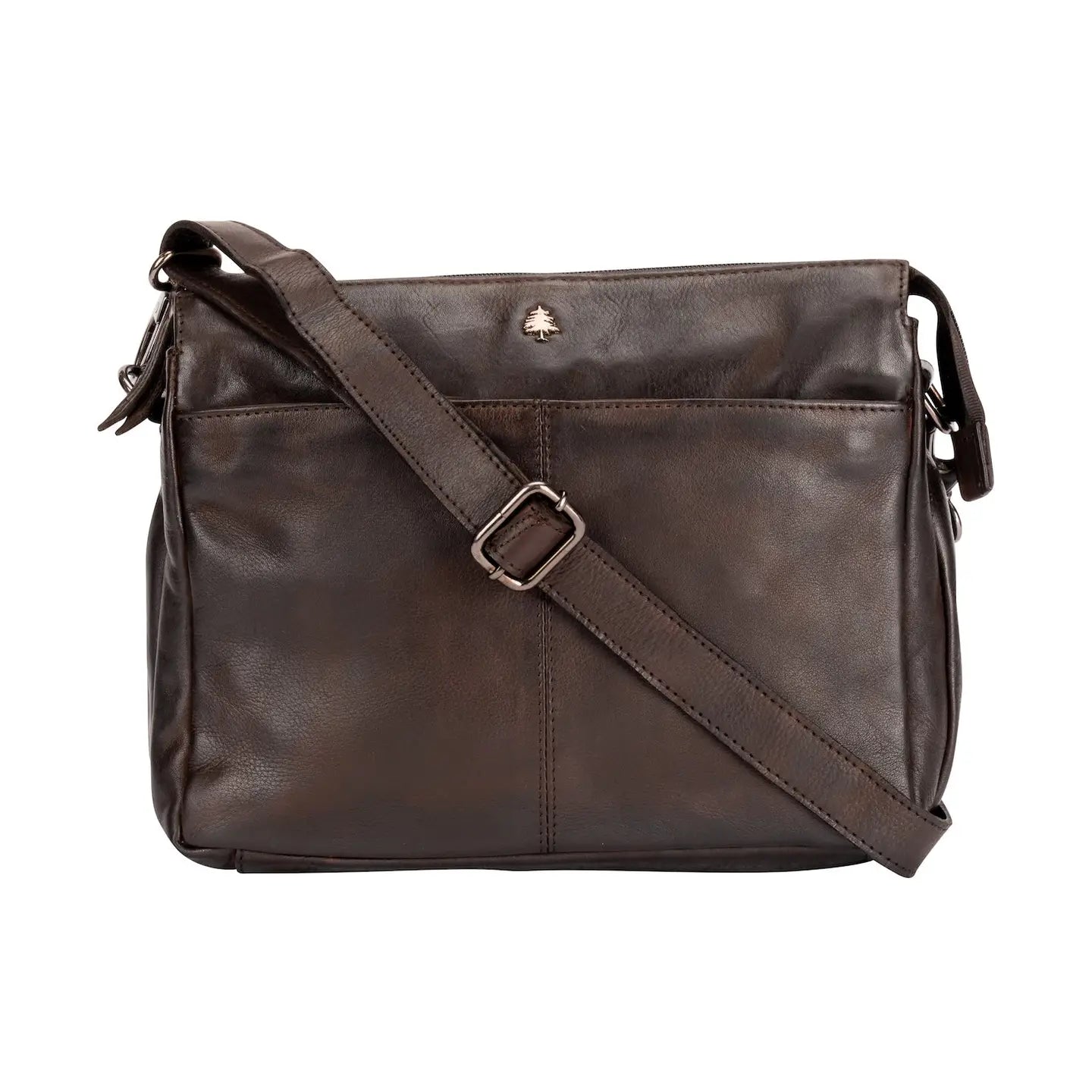 Leather Shoulder Bag June Brown