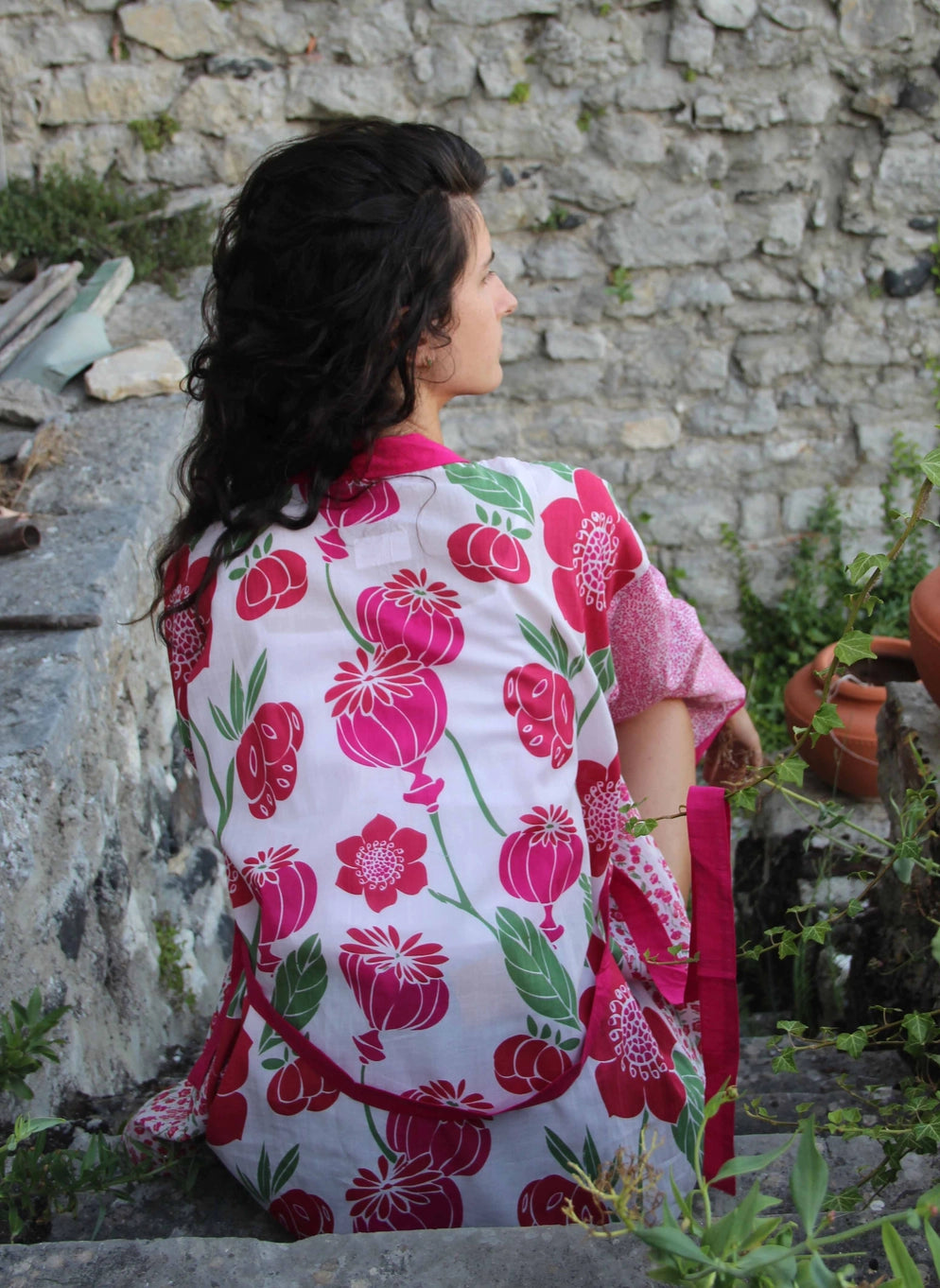 Anemone Red Kimono