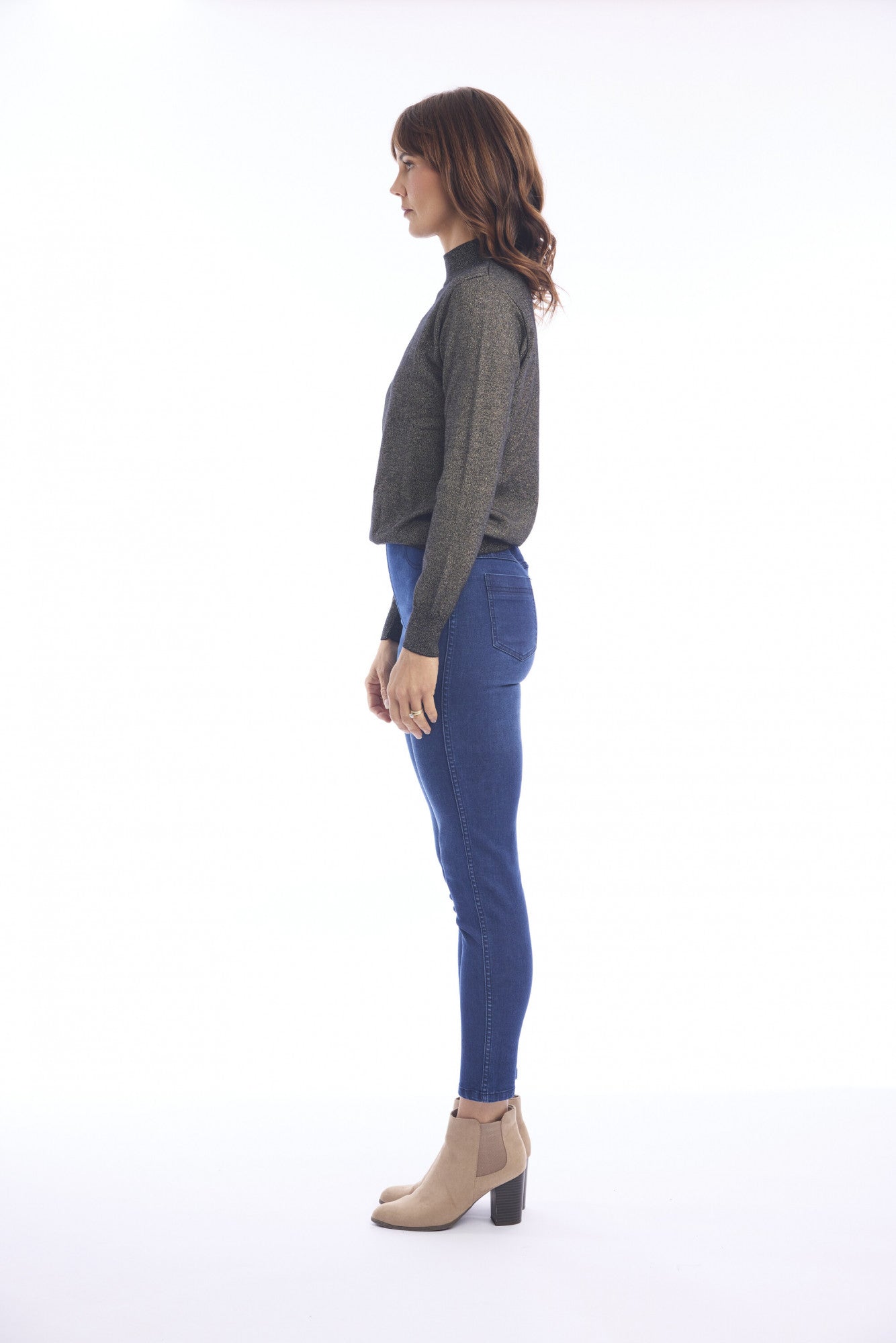 Knit Top Turtle Neck - Black