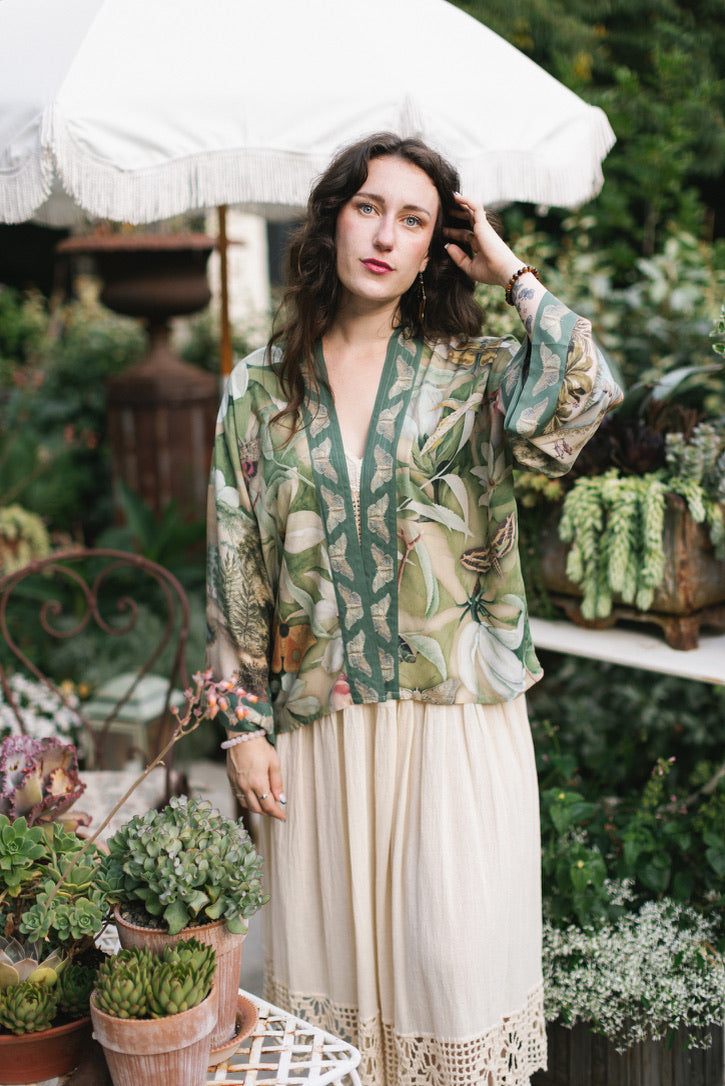 Fleur De Soleil Cropped Kimono (PRE-ORDER)