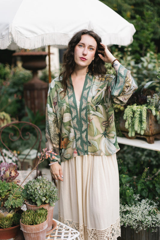 Fleur De Soleil Cropped Kimono (PRE-ORDER)