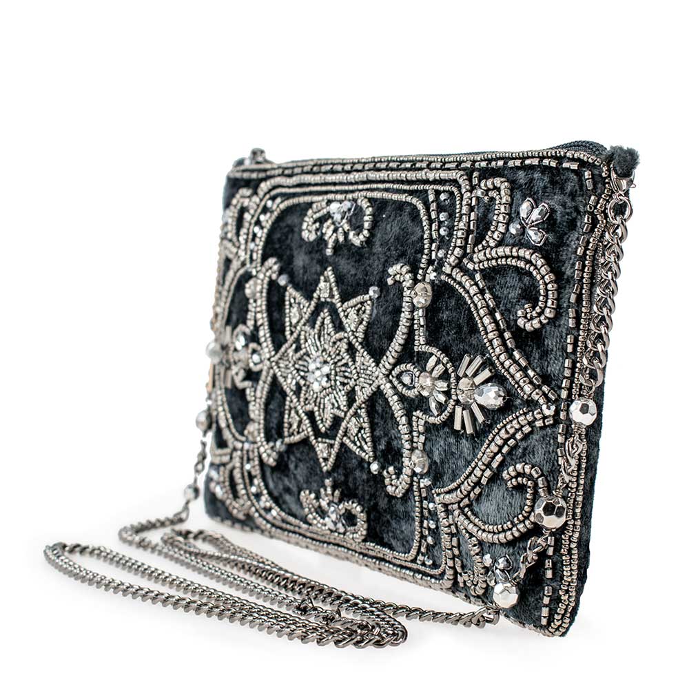 Night Light Hand-Beaded Crossbody Handbag