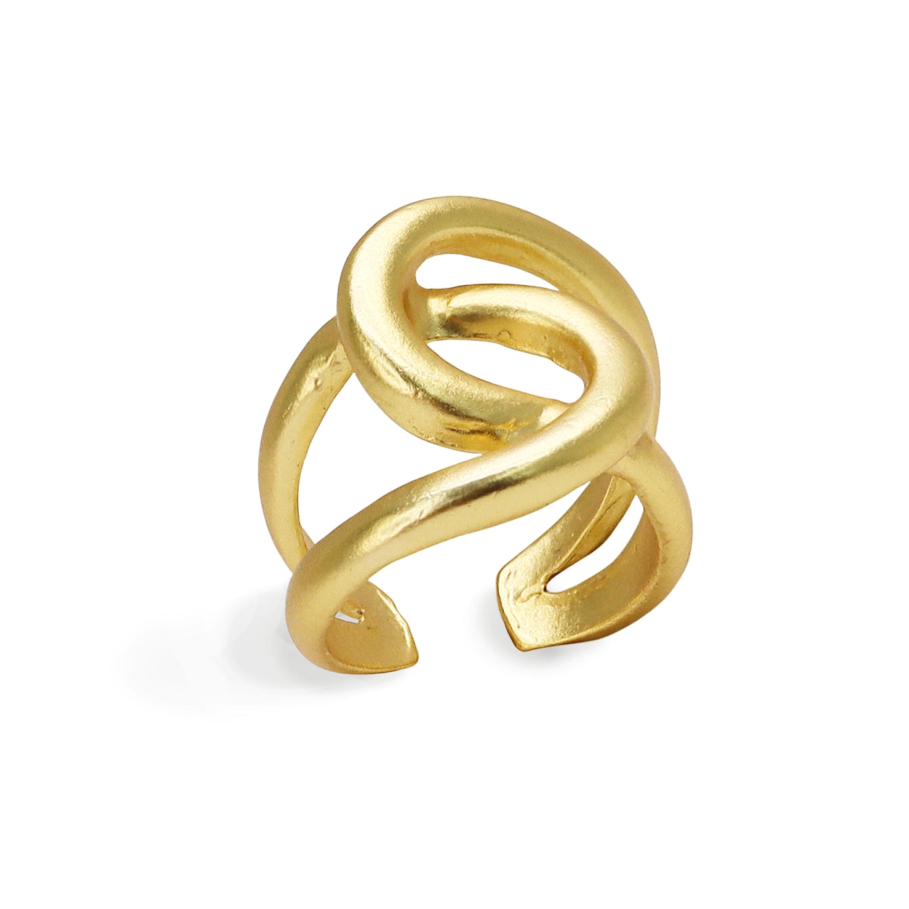 Intertwined Link Ring - Gold