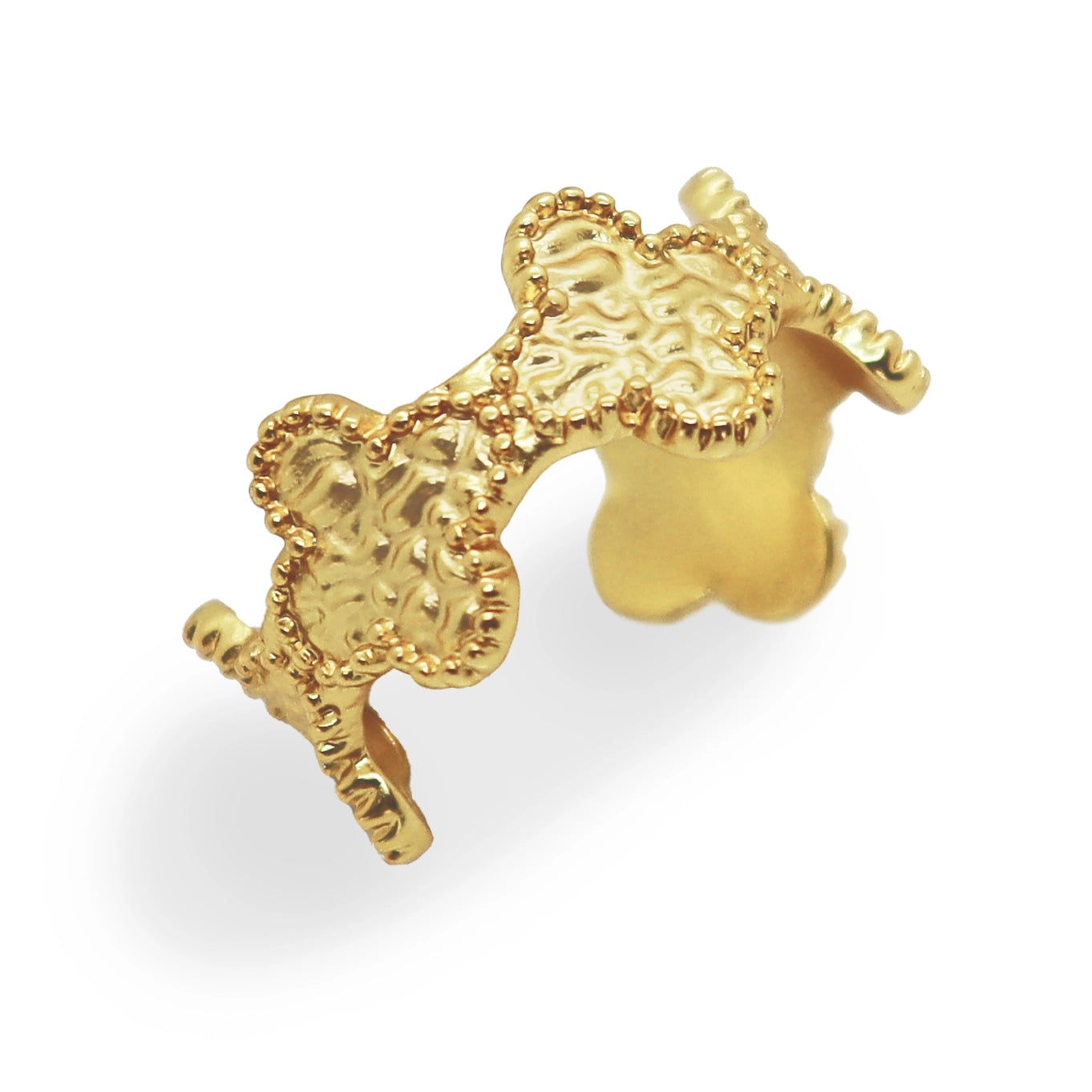 Molten Clover Open Ring