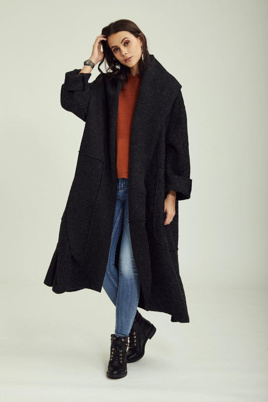 Wool Coat - Black