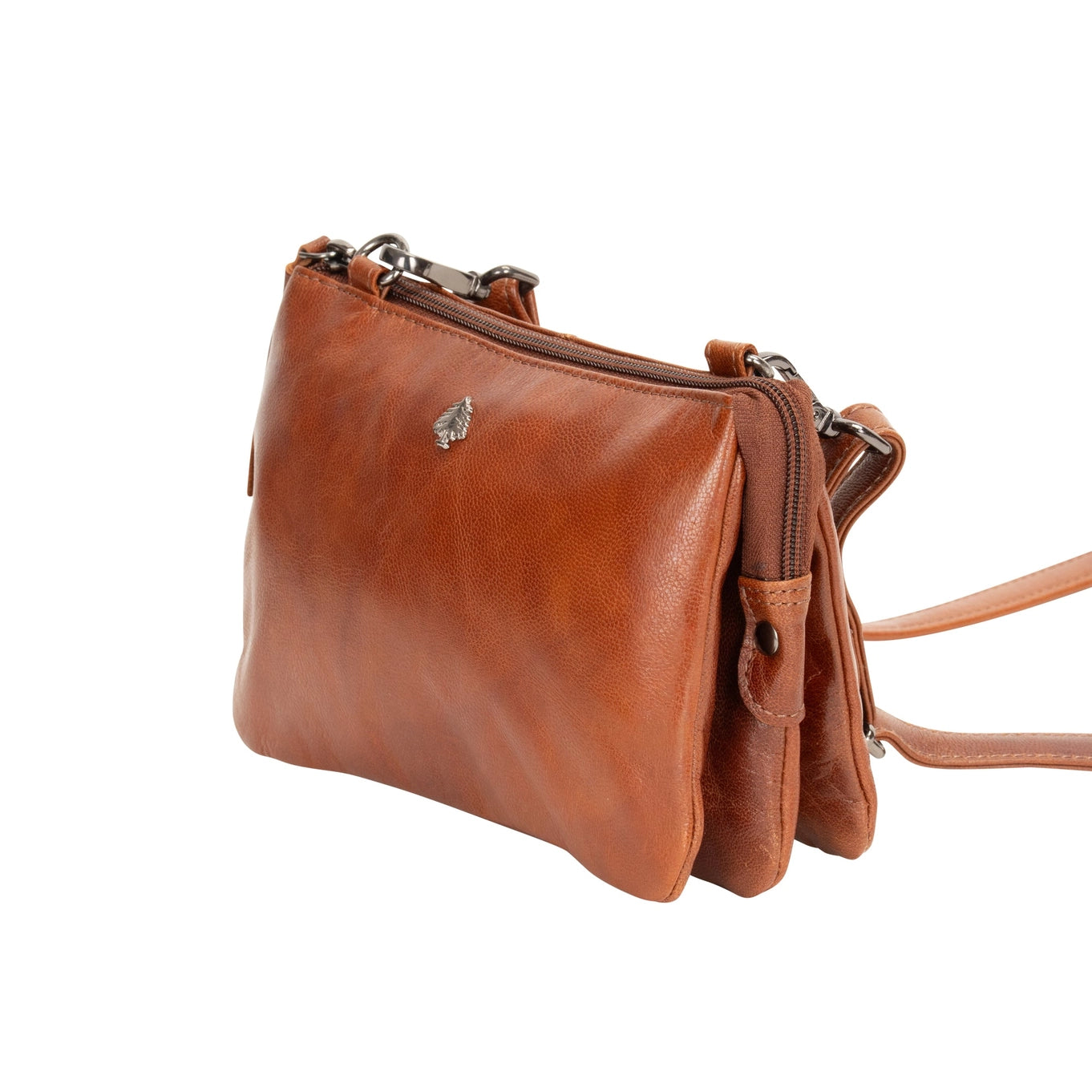 Ellie Cognac Leather Bag
