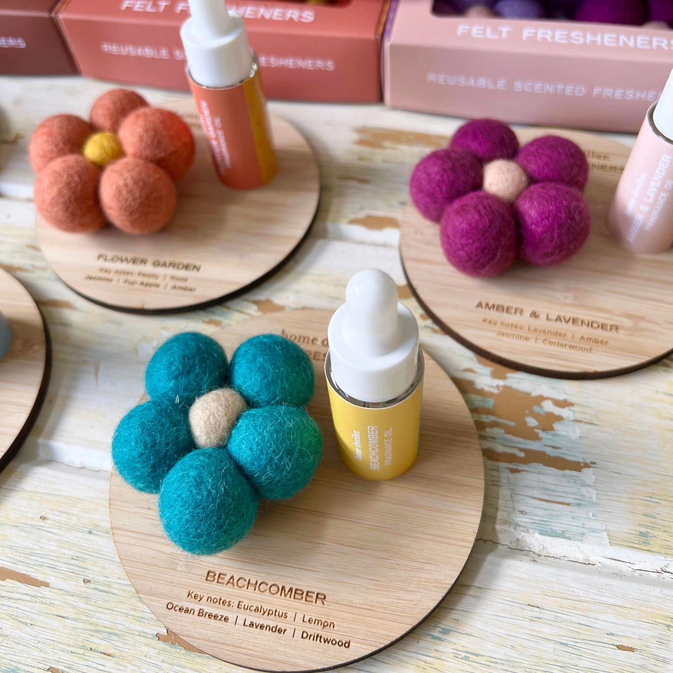 Felt Flower Fresheners