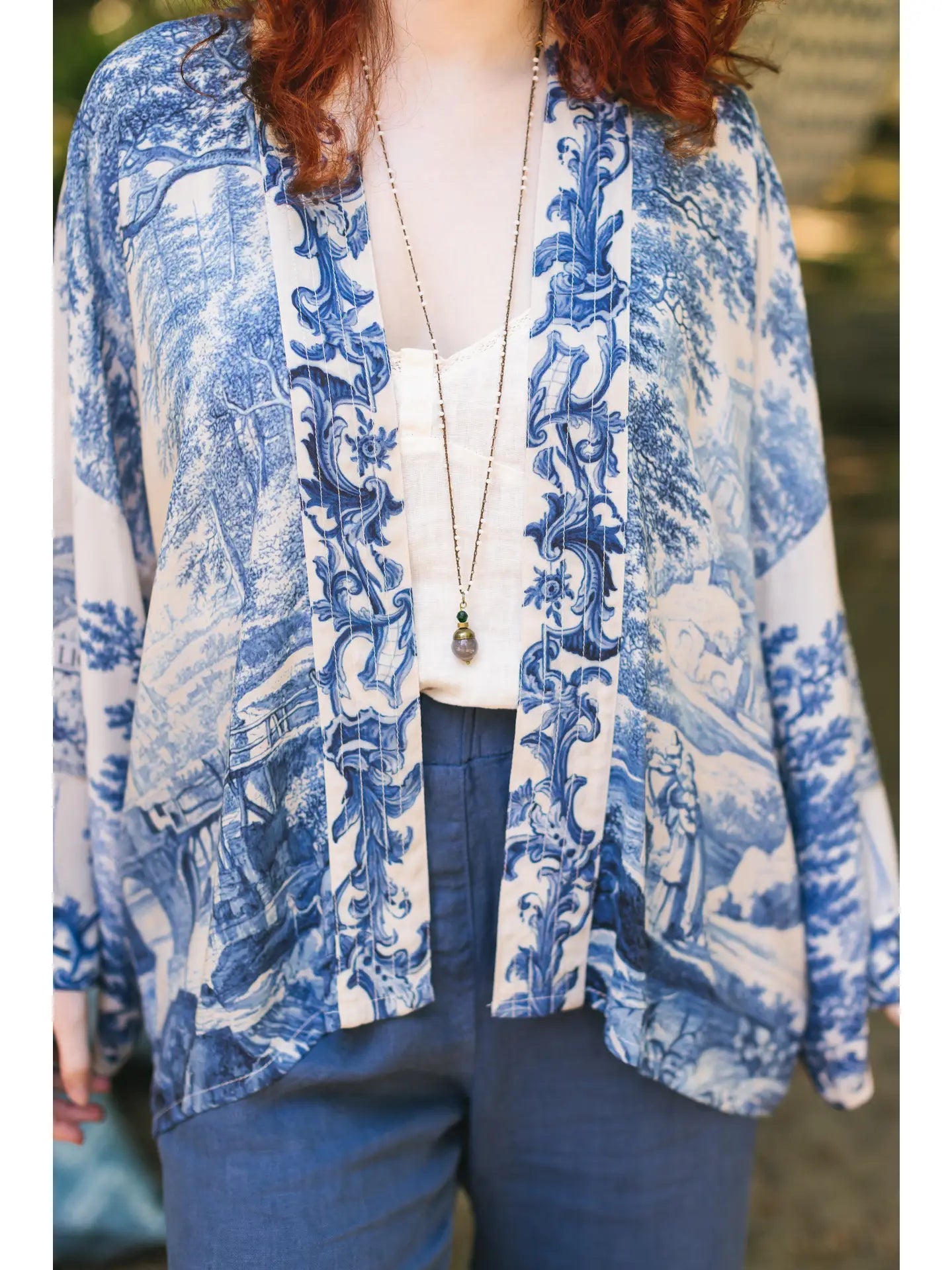 Let The Light In Cropped Kimono