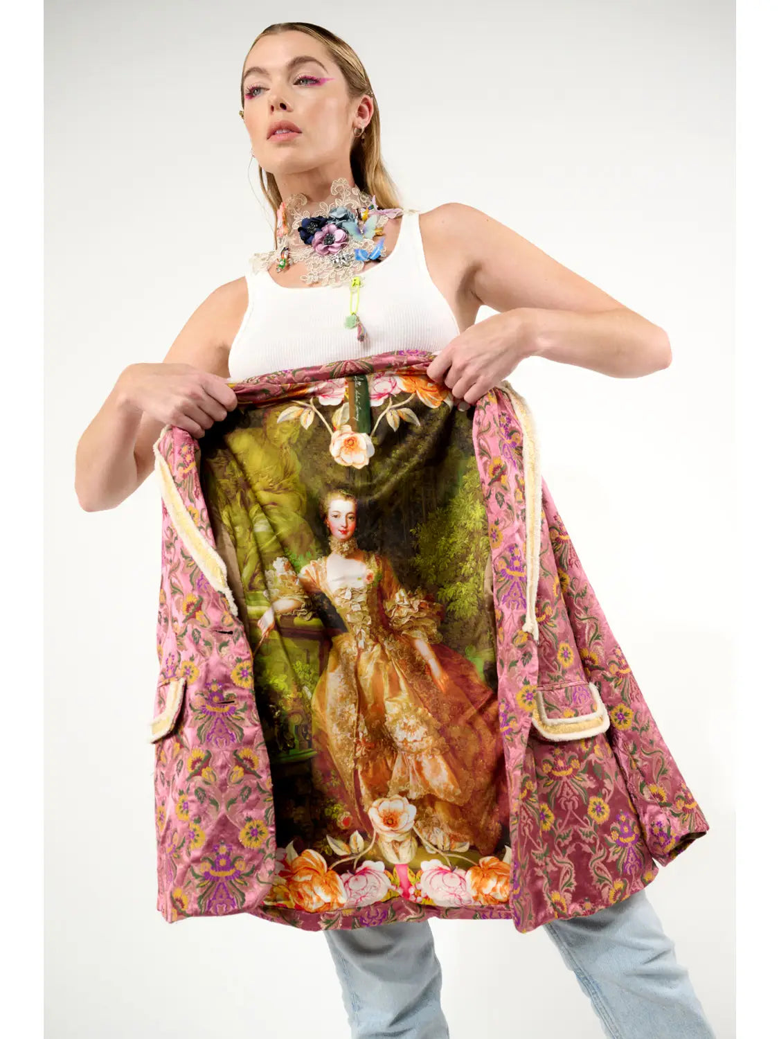 Renaissance Silk Jacquard Blazer