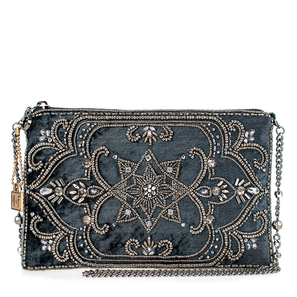 Night Light Hand-Beaded Crossbody Handbag