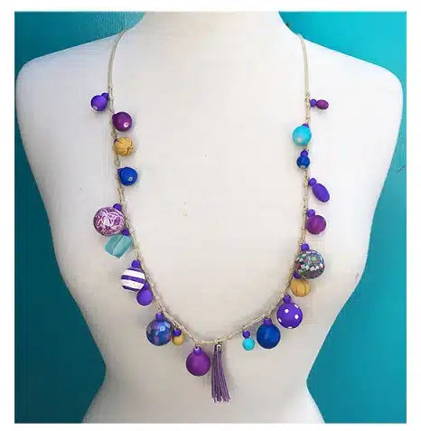 Bobble Necklace - Violet