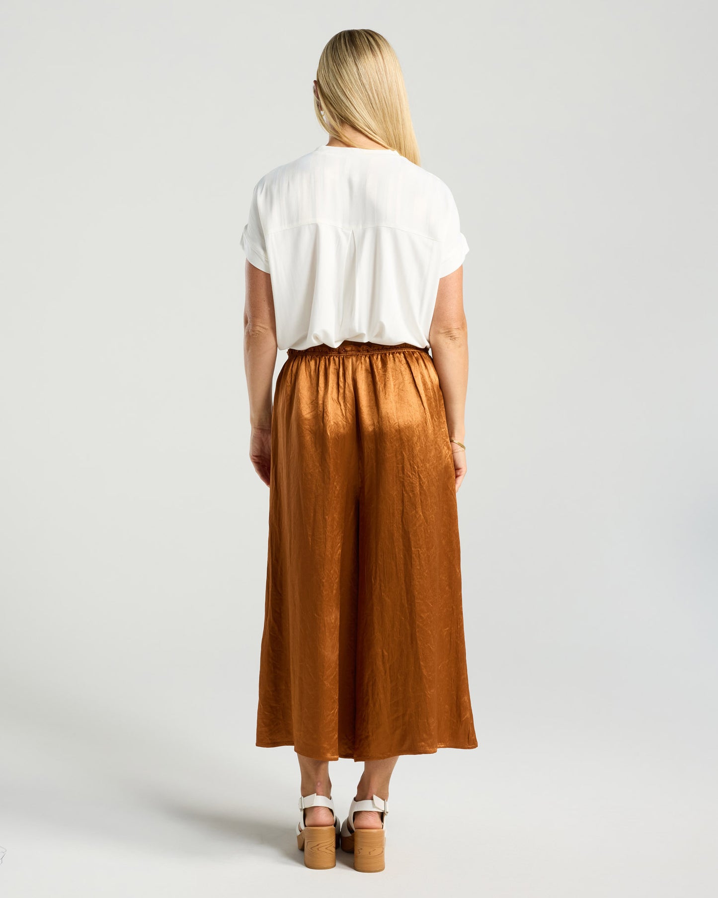 Jean Satin Cullotte - Copper