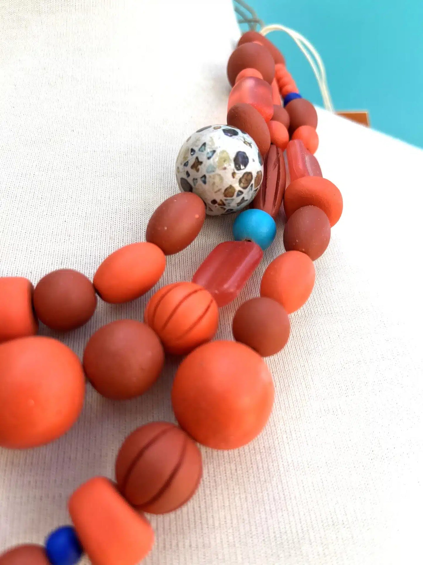 Cleo Necklace - Burnt Orange