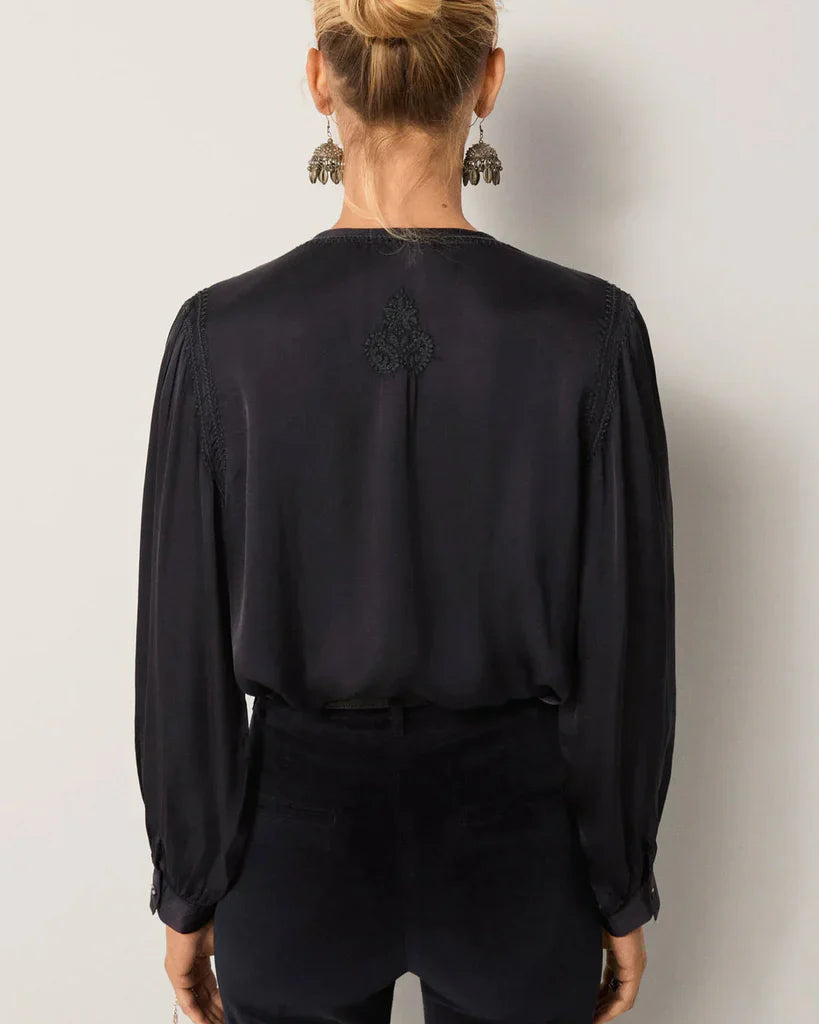 Maison Hotel Clotilde Blouse in Azure
