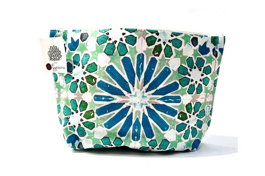 Canvas Cosmetic Bag - Casablanca Tile