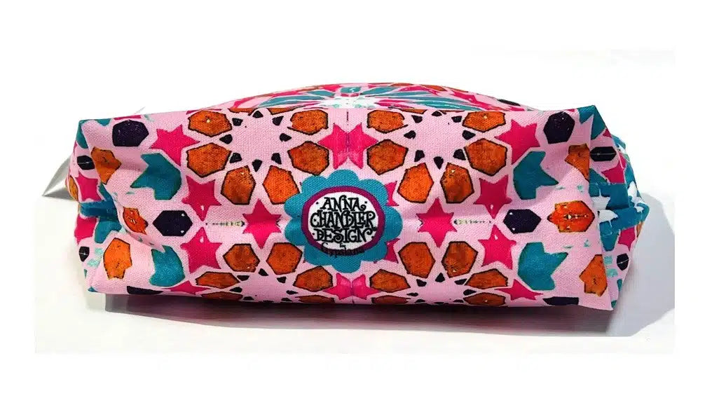 Canvas Cosmetic Bag - Morocco Pink