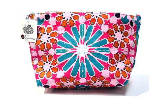 Canvas Cosmetic Bag - Morocco Pink