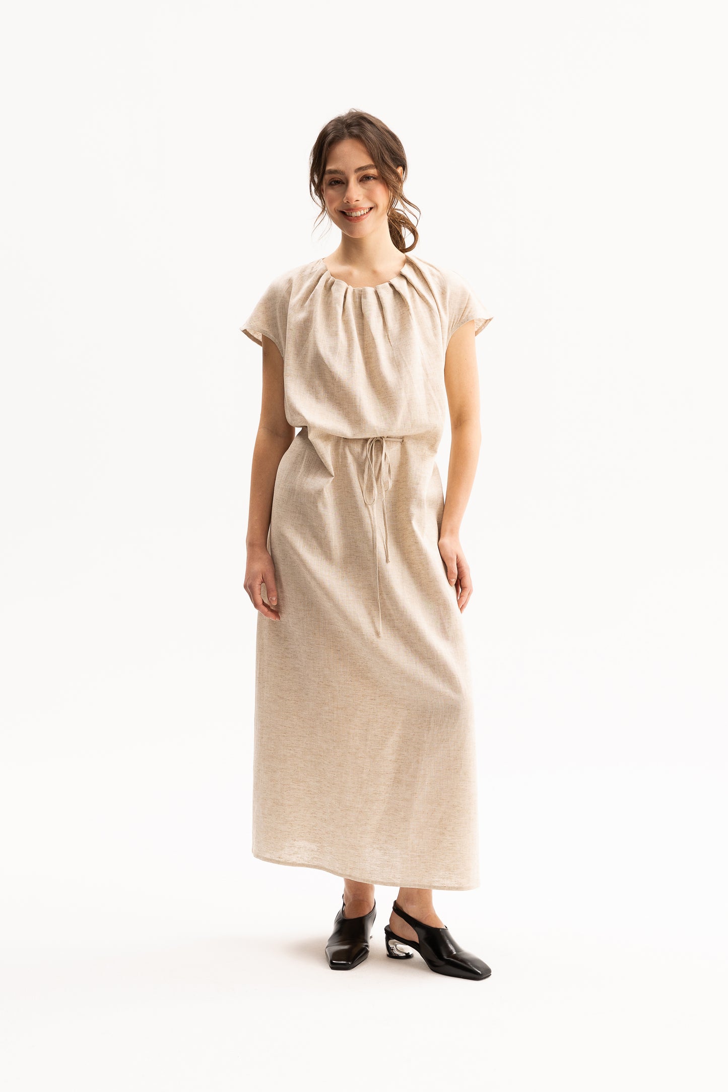 Brianna Dress - Oatmeal