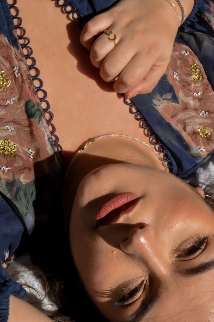 Adjustable Labradorite Ring - Moon