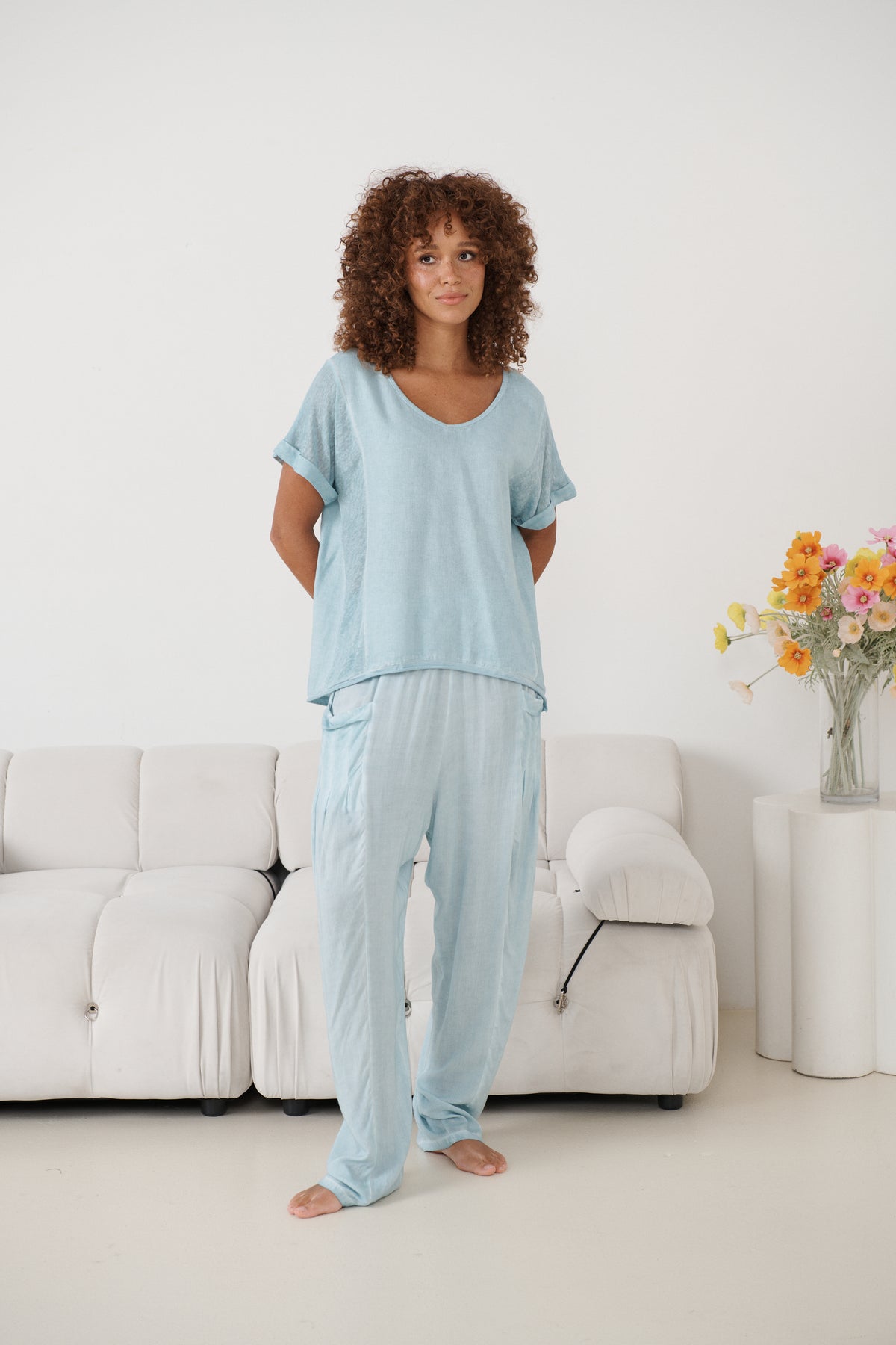 The Tobi Top - Powder Blue
