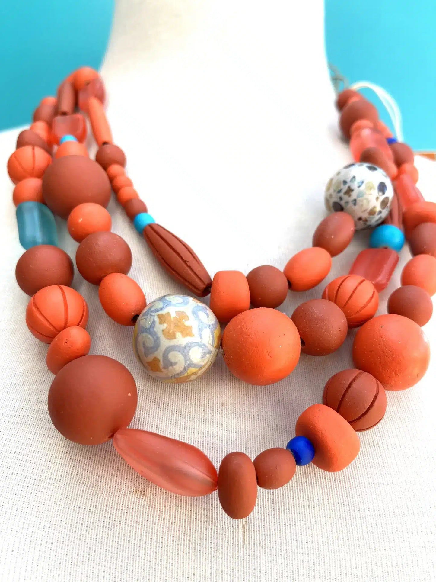 Cleo Necklace - Burnt Orange