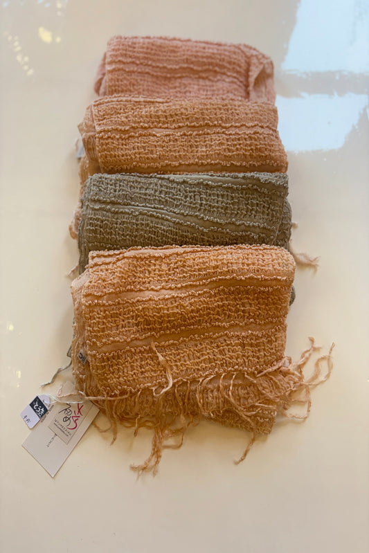 Artisan Silk Scarf -  Shirred