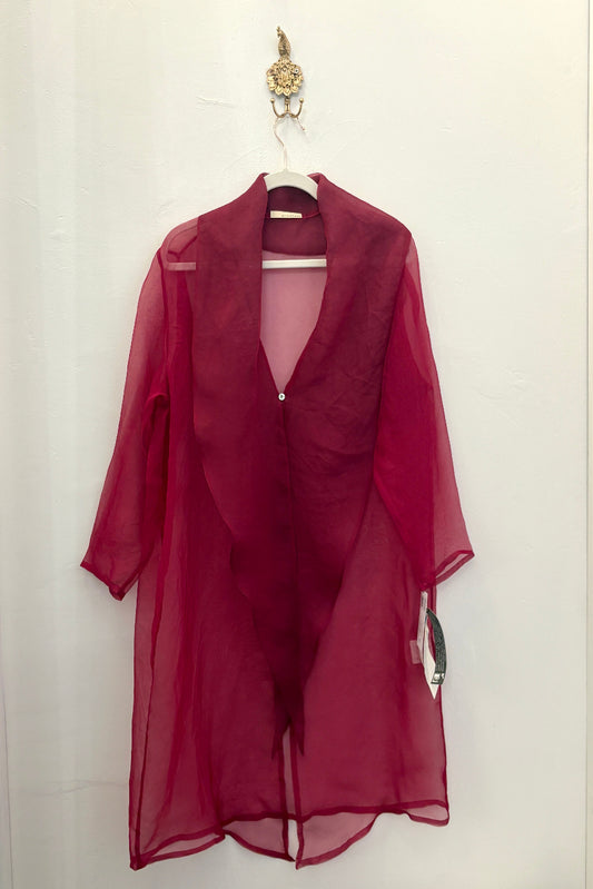 Artisan Silk Long Sheath Jacket