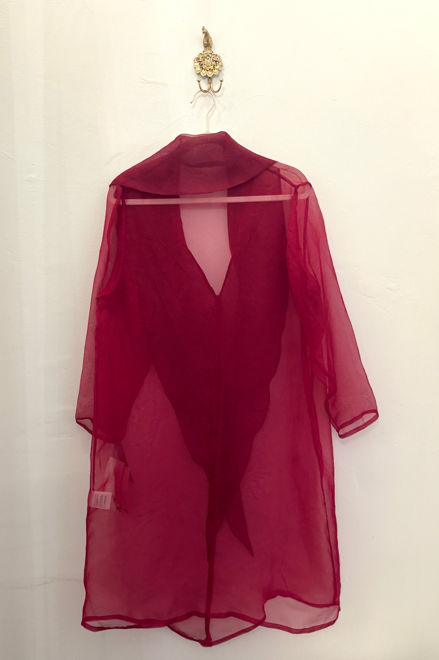 Artisan Silk Long Sheath Jacket