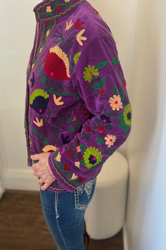 Velvet Suzani - Purple