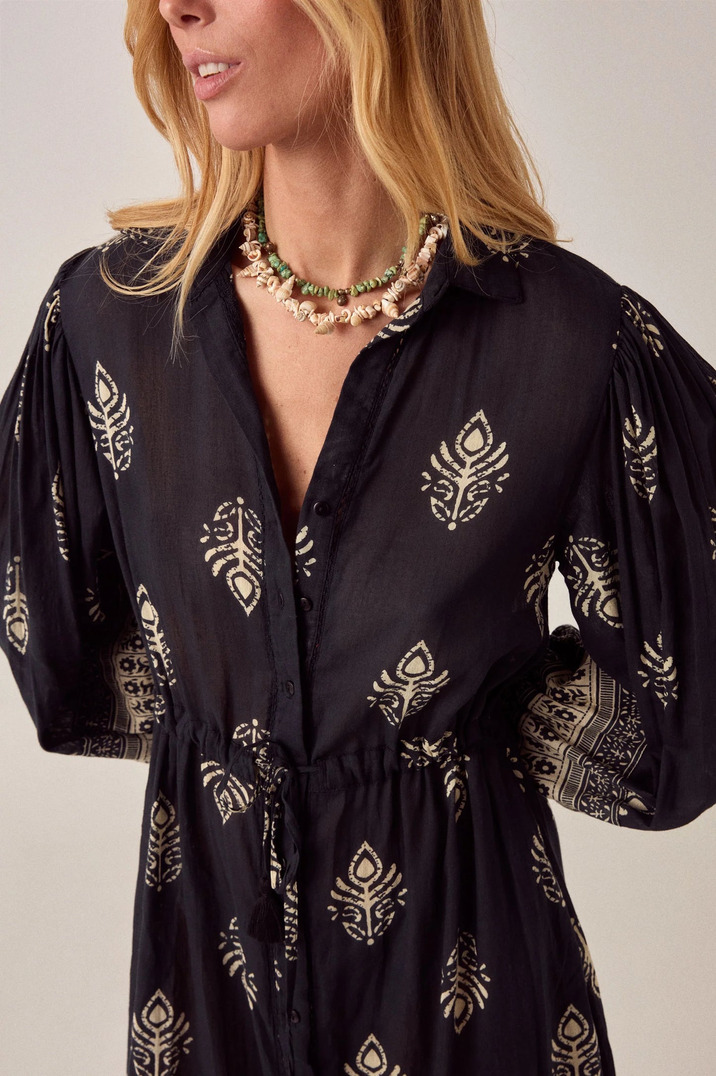 Maison Hotel Eleonora Dress - Black Henna