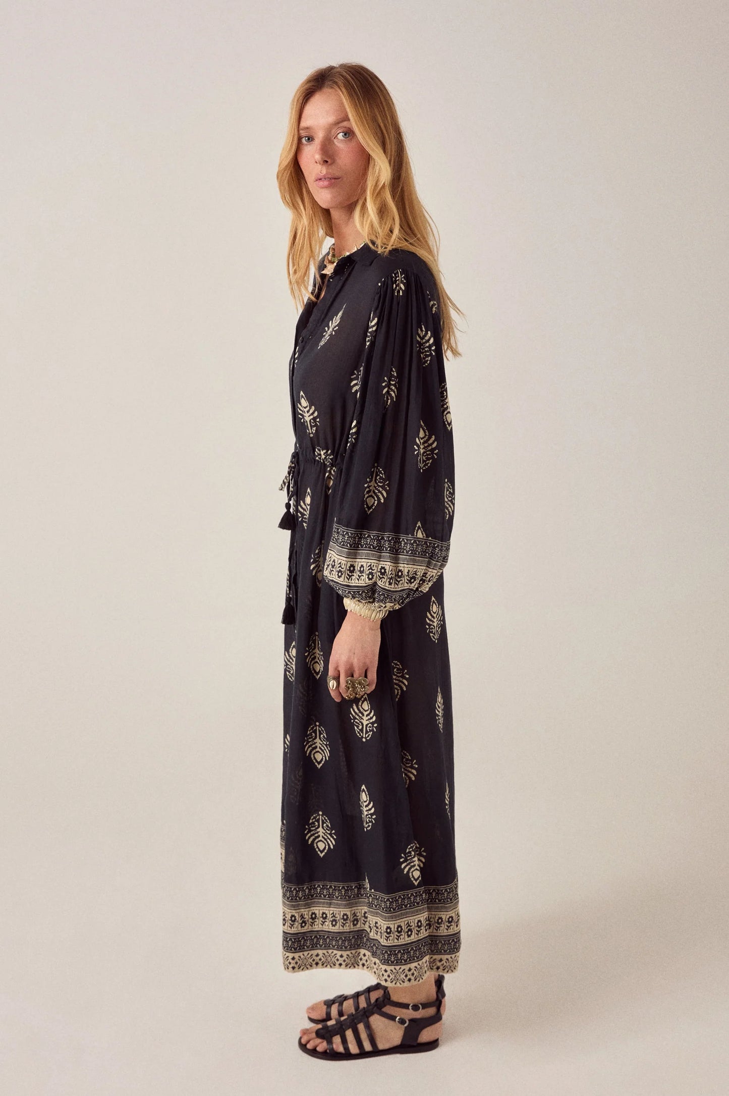 Maison Hotel Eleonora Dress - Black Henna