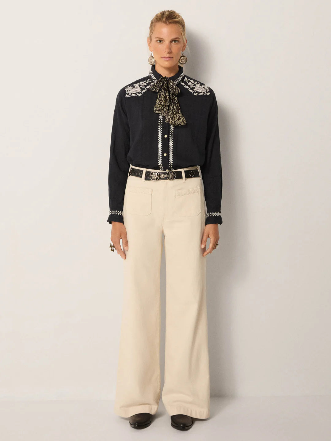 Charro Blouse - Tabasco Noir