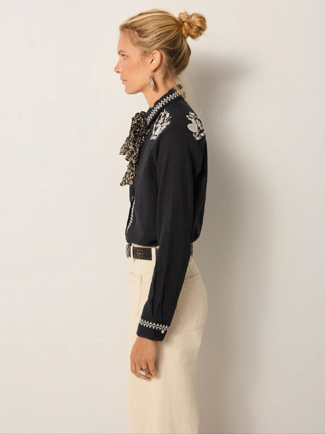 Charro Blouse - Tabasco Noir
