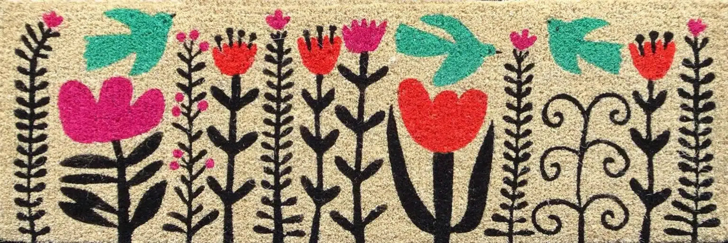 Coir Doormat - Wildflowers