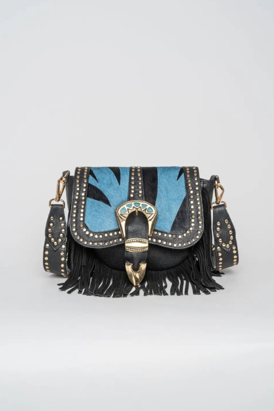 Amal Blue Crossbody Bag