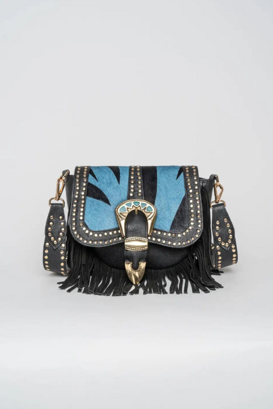 Amal Blue Crossbody Bag