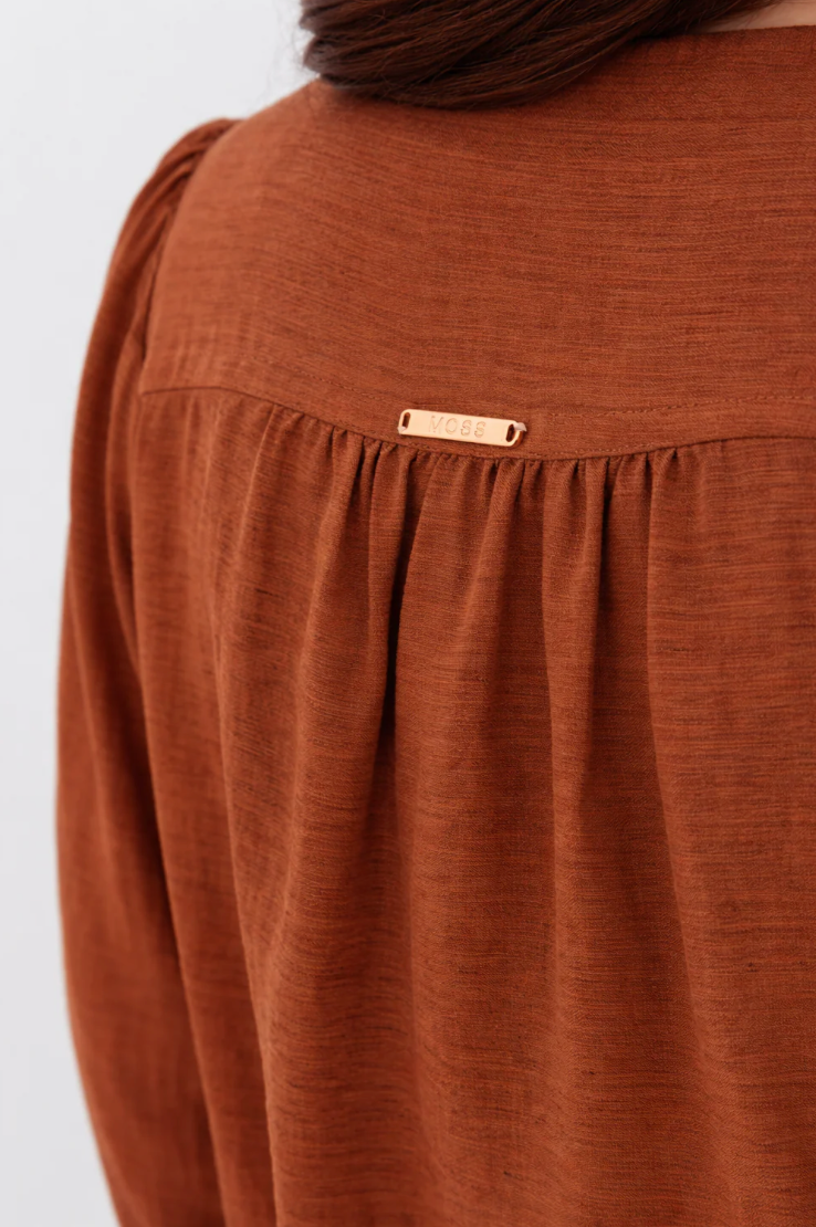 Bow Shirt - Rust