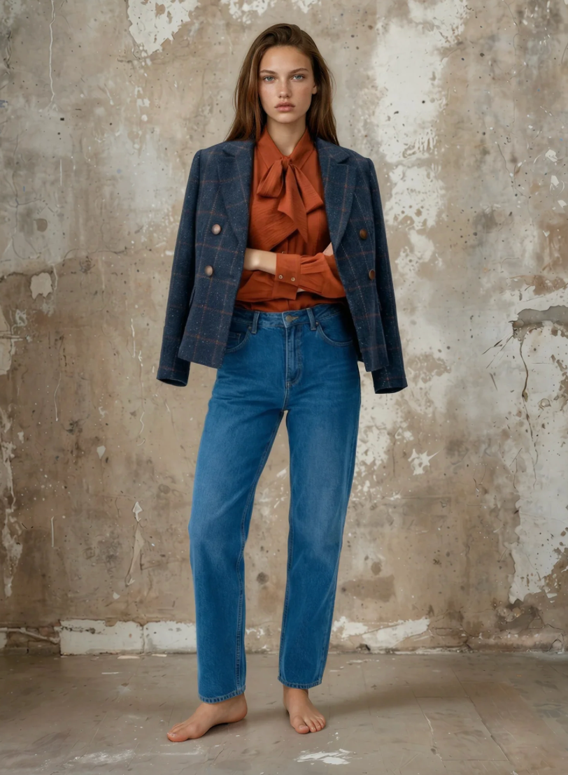 Bow Shirt - Rust