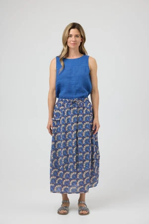 Cake Pocket Panel Skirt - French Flower