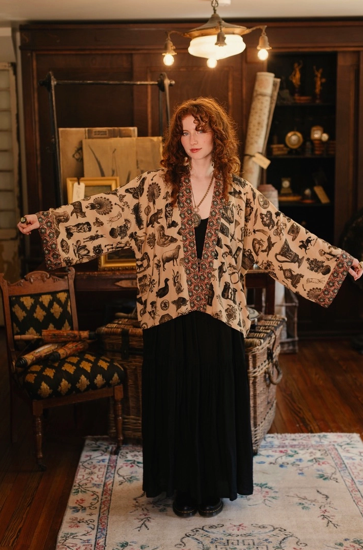 Curiosities Cropped Kimono