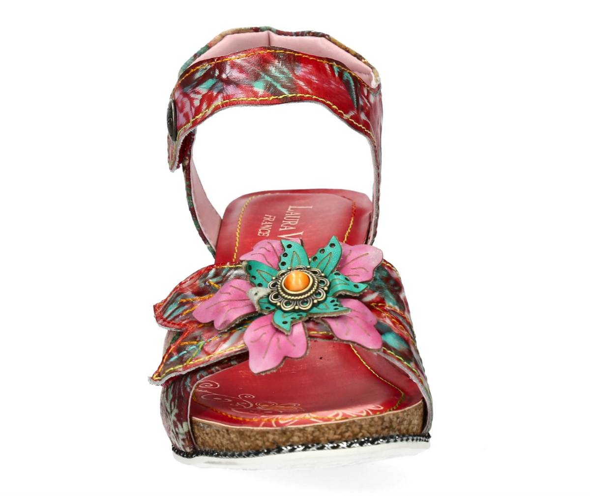 Laura Vita Framboiseo Rouge Sandal