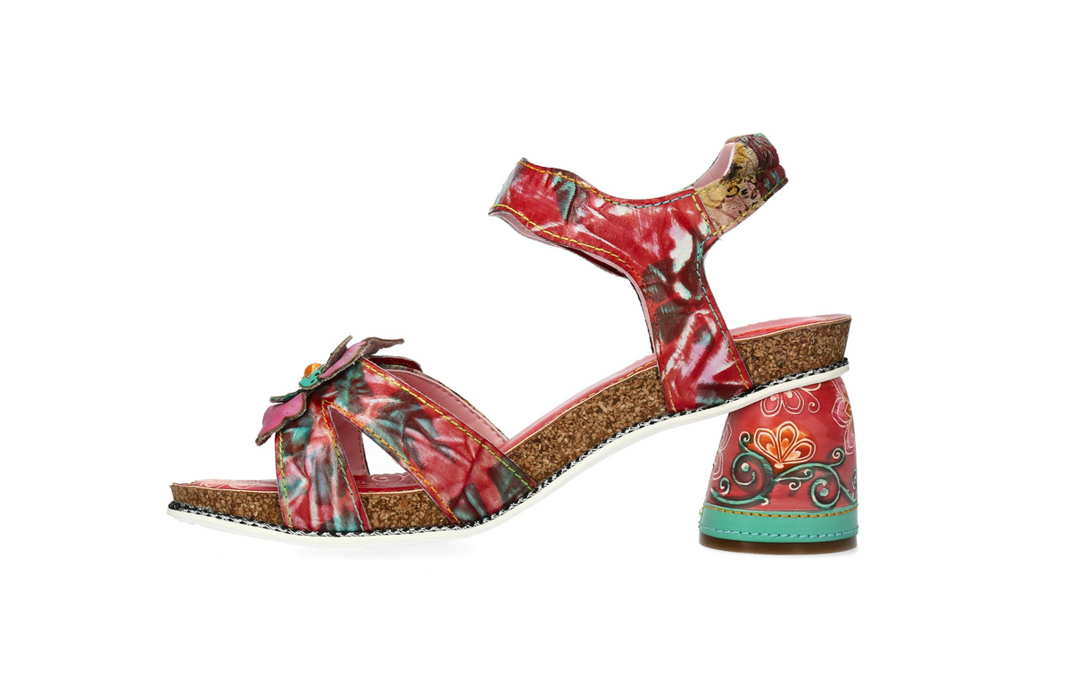 Laura Vita Framboiseo Rouge Sandal